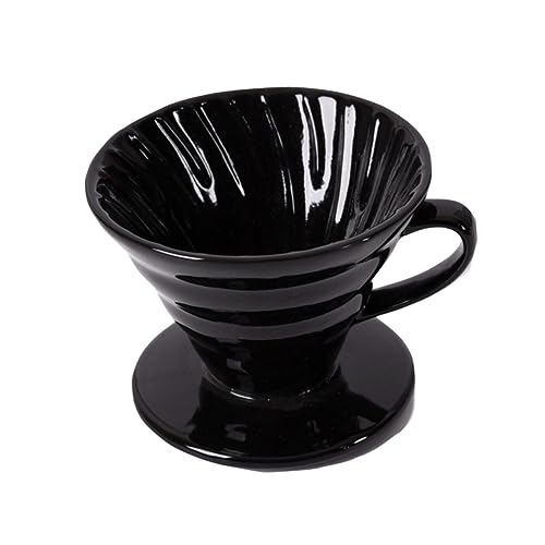 UKCOCO Cafetera de Café Filtrante de Cerámica para Personas Diseño de Forma Cónica Fabricada Mano para Casa y Oficina Reutilizable y Duradera
