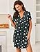 Ekouaer Maternity Nursing Nightgowns Button Down Night Shirts Boyfriend Sleep Dress Short Loungewear