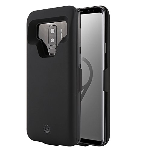 Fancart Funda Bateria Samsung Galaxy S8 Plus, Batería Cargador Externa Recargable Battery Case Power Bank Protectora Case para Samsung Galaxy S8 Plus, Negro