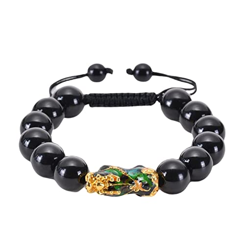 Musihy Cuentas para Pulseras Bolas, Pulsera Cicret Cuentas Ajustables con Cuentas de Buda Fértil Longitud 18CM