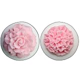 LVDGE 2PCS/Set Carnation Flower Silicone Mold: Perfect for Resin Art Flowers, Cake Decorating, Soap