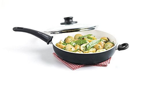 Image of GreenLife 14 Piece Nonstick Ceramic Cookware Set with Soft Grip, Black