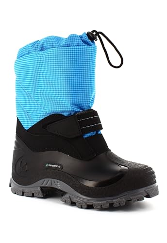 Spirale Sunny, Stivali da neve Unisex Bambini, Turchese (Azzurro 01500335), 29 EU