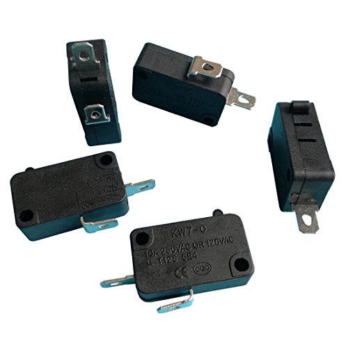 KW7-0 2Pins 16A 125V/250VAC 1NO Electric Microswitch Micro Switches for Microwave Oven Welding Gun Induction Cooker, 6-Pack by HT - Used condition - Image 7