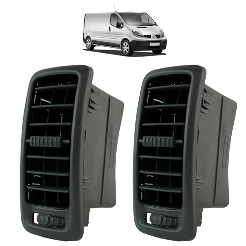 2 rejillas de ventilación compatible para Trafic 2, Vivaro A y Primastar (2000-2014) rejillas de ventilación ventana : calentador y climatización | izquierdo, derecho o central