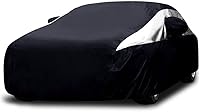 Vista 10 de Titan Premium - Funda de coche PEVA multicapa para sedanes compactos de 176 a 185 pulgadas. Impermeable, protección UV, forro protector