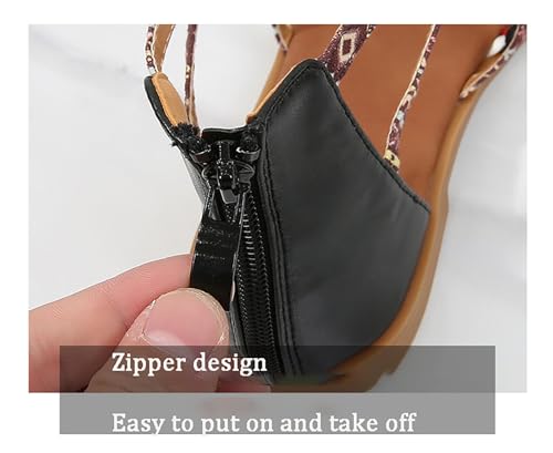 Flat Sandals for Women Wedges Sandals Gladiator Summer Dress Ankle Slippers Woven Straps2