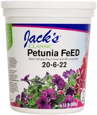 Jack's Classic 20-6-22 Petunia Feed Water-Soluble Fertilizer, 1.5lb