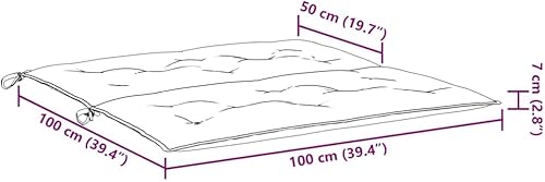 Miniatura 3 de vidaXL Cojín de banco, cojín de asiento de repuesto para columpio, repelente al agua, cojín de banco para exteriores, almohadilla de asiento para