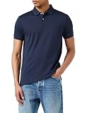 Estilo casual Hackett London Pima Cotton Polo Polo Hombre, Azul (595 Blue Navy), X-Large