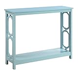 Convenience Concepts Omega Console Table, Sea Foam Blue