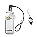 Master Lock 5408D 1-3/4in. Wide Combination Portable Lock Box with 6in. Cable Lanyard, Silver Bundle with Lumintrail Keychain Light