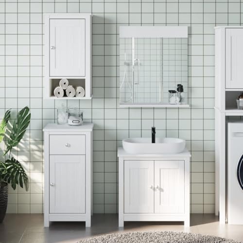 CHARMMA Bathroom Furniture Set White,Bathroom Furniture Sets-3206500