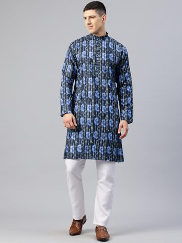 Image of Luxrio Kurta Set for Men Cotton Blend Kurta with Pyjama Set Ethnic Set