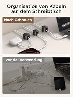 UGREEEN 6 Stück Kabelhalter Selbstklebende Magnetische Kabelclips – Ansicht 5