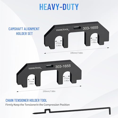 YSSNIUTOOL 303-1655 7-Piece Camshaft Holding Alignment Timing Tool, Compatible with Ford 3.5L EcoBoost Upgraded GT F-150 Expedition Lincoln Navigator, with Cylinder Head Screw Removal Socket by YSSNIUTOOL - Image 3