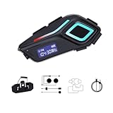 ANJ.GG Preto Bluetooth Fone de Ouvido para Capacete de Motocicleta, Extra-auriculares, Modelo T31-preto