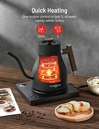 Image of Electric Kettle Temperature Control, 1.7L 1500W Electric Tea Kettle with 13 Temperature Settings, Strix Thermostat, LED Display&Touch Control, Auto Shut-Off Protection, Boil Dry Protection