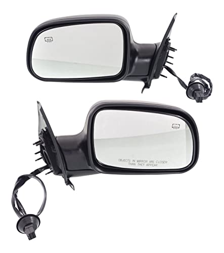 Garage-Pro Driver & Passenger Power Heated Mirrors for Jeep Grand Cherokee 1999-2004, Textured Black Replacement Side Mirrors for SUV