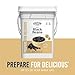 Dried Black Beans Emergency Food Supply, 237 Servings, 30 Year Shelf Life, Good Source of Iron, Protein, and Potassium, High in Fiber - Dehydrated Meals, Survival Food Camping Essentials, 4 Gallon Bucket