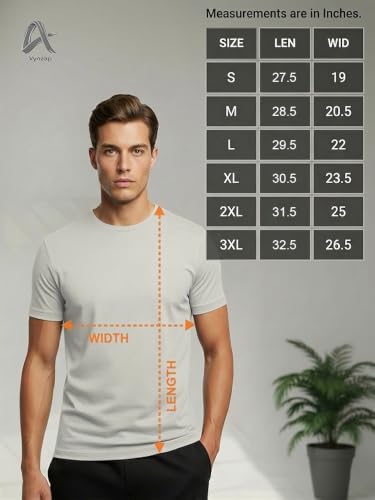 Image of Men's 100% Cotton Crew Neck T-Shirt | Regular Fit | Soft & Breathable | Casual Everyday Wear
