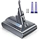 V7 Ersatzakku für Dyson Akku mit SV11 Animal Trigger Abosolute Motorhead Pro Fluffy Mattress Staubsauger mit 2 Filter