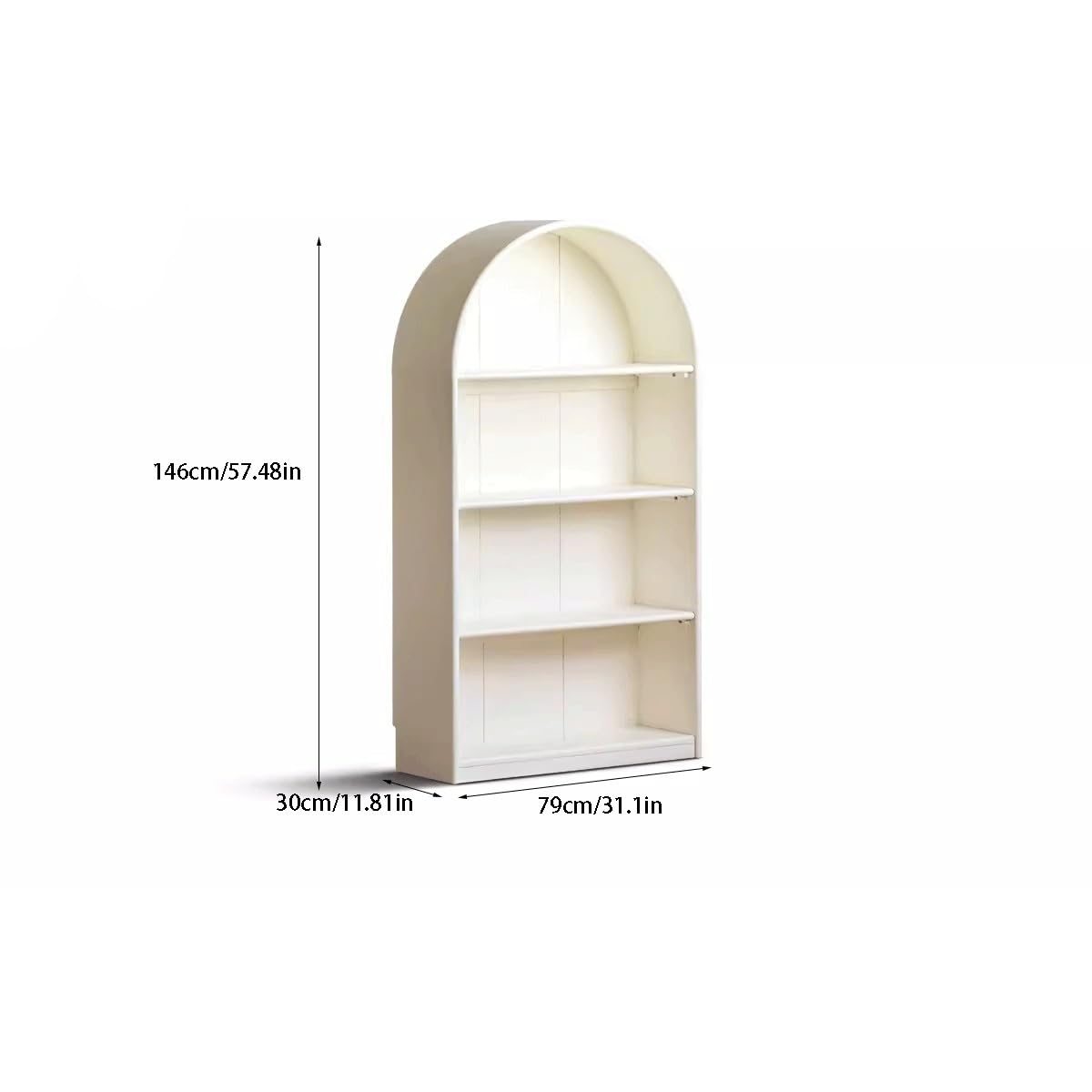 vidaXL Boekenkast 104x33x76 cm massief grenenhout, houten