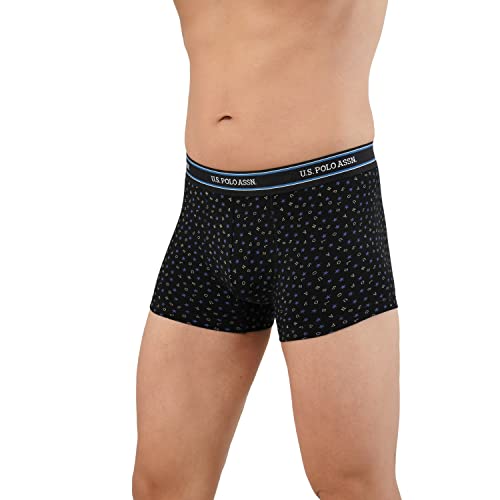 Image of U.S. Polo ASSN. Men's I616 Elasticized Waist Printed Underwear Trunks - Pack of 2