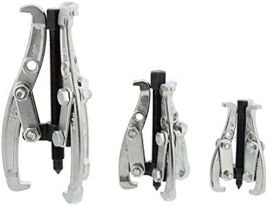 ABN 3-Jaw Gear Puller Set – 3in, 4in, and 6in Removal Tool Kit for Slide Gears, Pulley, and Flywheel