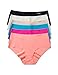 DOBREVA Women's 6 Pack Invisible Seamless Low Rise No Show Bikini Hipster Panty