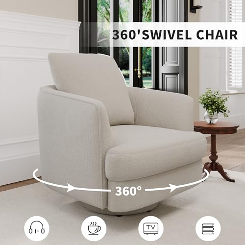Sillón giratorio moderno tela menta producto único miniatura 3