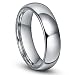 6MM Tungsten Men's Plain Dome Wedding Band Ring Sz 11.0
