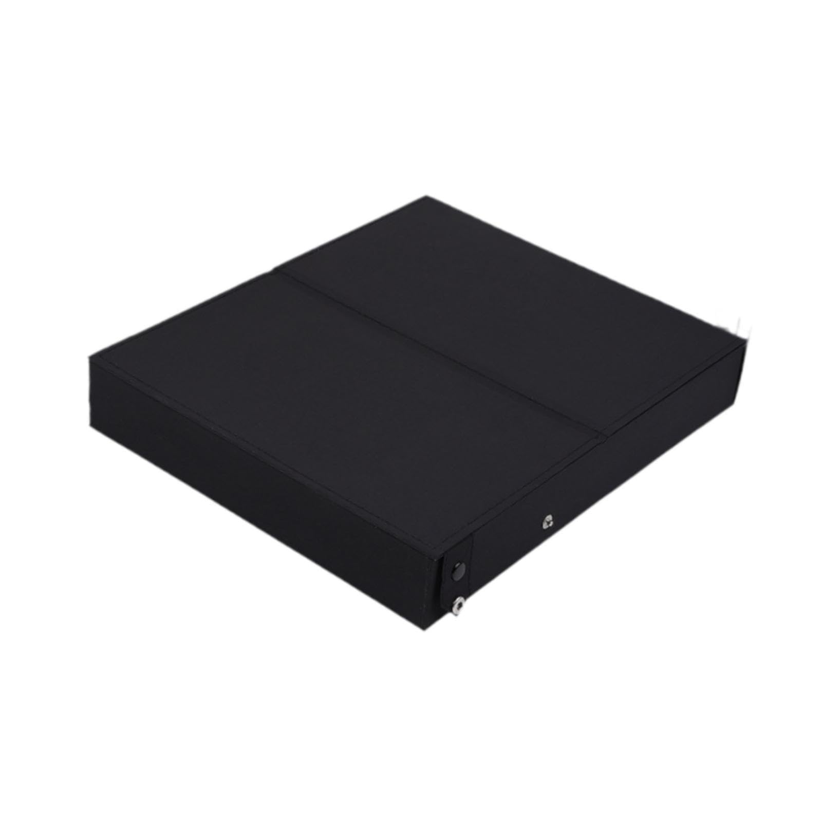 Boîte de Présentation pour Lunettes, Support à Lunettes, Plateau à Lunettes En Tissu et Polypropylène pour Un Rangement Empilable Au Bureau et En, Couvercle noir