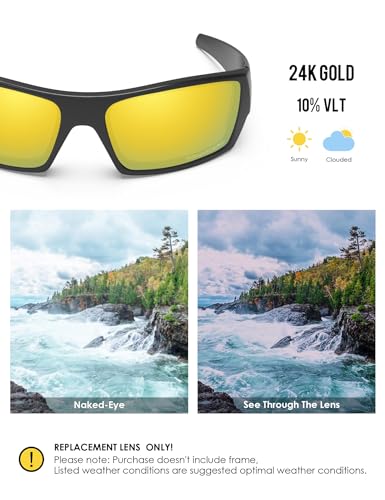 Image of BLAZERBUCK Anti-salt Polarized Replacement Lenses for Oakley Gascan OO9014 Sunglass