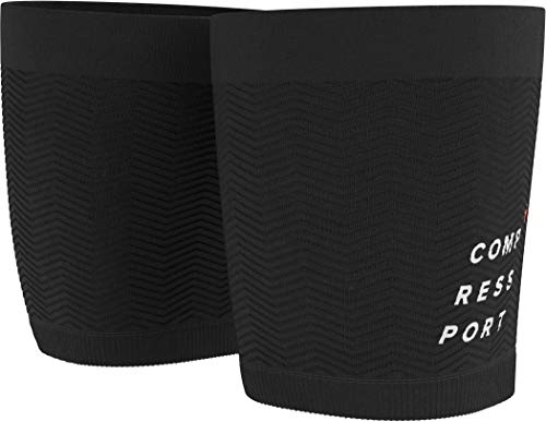 COMPRESPORT Under Control Quad Perneras, Adultos Unisex, Black (Negro), 34-38