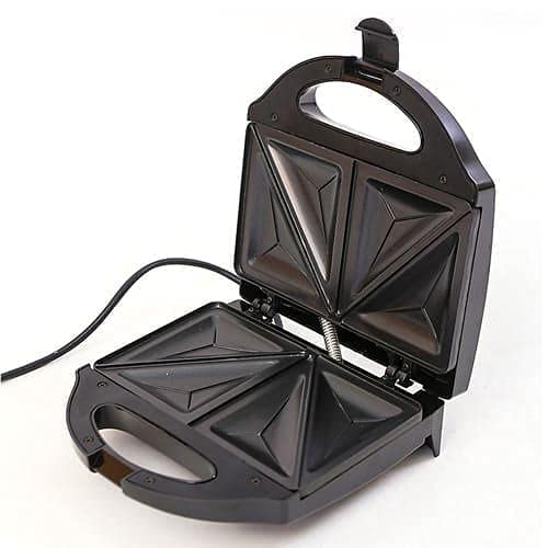 محضرة ساندويتش من سوكاني بتصميم عصري، باللون الأسود، بقدرة 750 واط، متينة الصنع