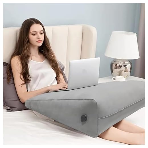 Baiao Inflatable Orthopaedic Bed Wedge Pillow, Triangle Portable Cushion, Comfort Leg Pillow for Sleeping Rest, Improve Pain Relief,Foot and Ankle Injury and Recovery Wedge