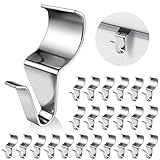 Vicsamer 24PCS Vinyl Siding Hook, Thicken Stainless Steel Vinyl Siding Clips Hangers, Heavy-Duty No Drill Vinyl Hook for Outdoor Decor, Hanging on Patio, Christmas Wreath Hangers