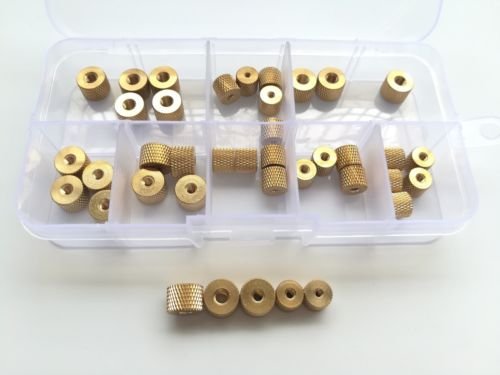 40pcs M2 M2.5 M3 M4 Brass Nuts Pineapple Type Hand Twist Nut Model Modification Assortment Set Kit