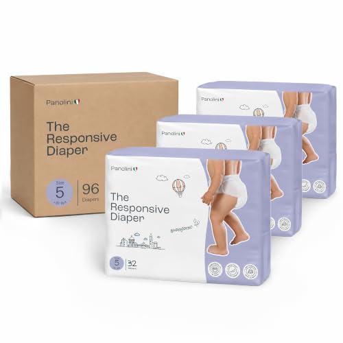 Image of Panolini The Responsive Diaper Size 5 (31+ lbs) Pull-Up Baby Diaper 32ct 3-Pack