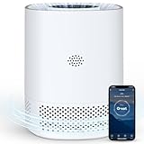Purificador de Aire,23dB Purificador de Aire con Filtro HEPA H13 con 3 Modes,Control por APP,Elimina 99,97% de Alérgenos,Bajo Consumo de Energía de 9W,Temporizador 2/4/8H,Sensor PM 2,5 para Hogar,20m³