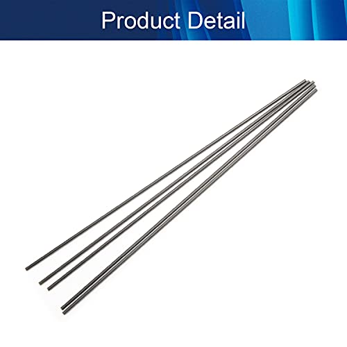 Image of Jutagoss Carbon Fiber Rod 2mm Craft Matte Pole Length 200mm 7.8 Inch Round Carbon Fiber Wing Tube for RC Airplane DIY Craft 5Pcs