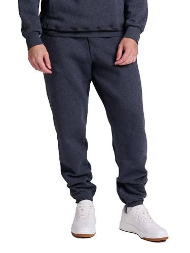 Image of Russell Athletic Men's Dri Power Fleece Elastic Bottom Sweatpants, Relaxed Fit, Moisture Wicking, with or Without Pockets