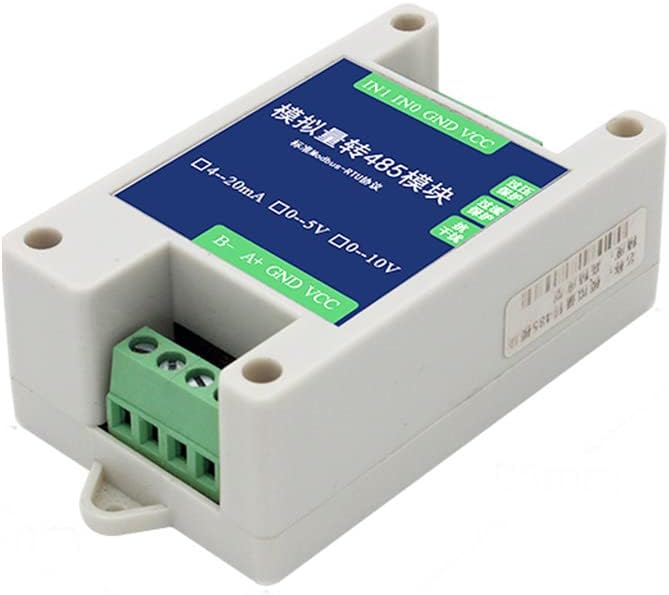Taidacent 10/12 Bit AD Multi Channel 4-20Ma 0-5V 0-10V PLC Analog I/O Input to RS485 Modbus RTU TCP Converter Module (4-20mA)