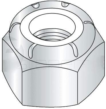 7/16"-20 Nylon Insert Locknut Standard (NE) / Grade A Steel/Zinc Plated (Quantity: 100) Light Hex, Full Height