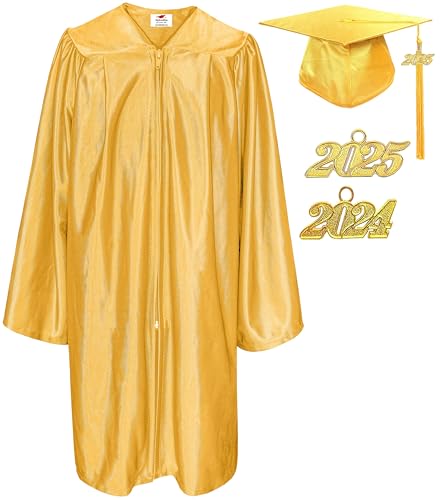 MyGradDay Shiny Kindergarten & Preschool Graduation Gown Cap Tassel 2024 & 2025 Charm