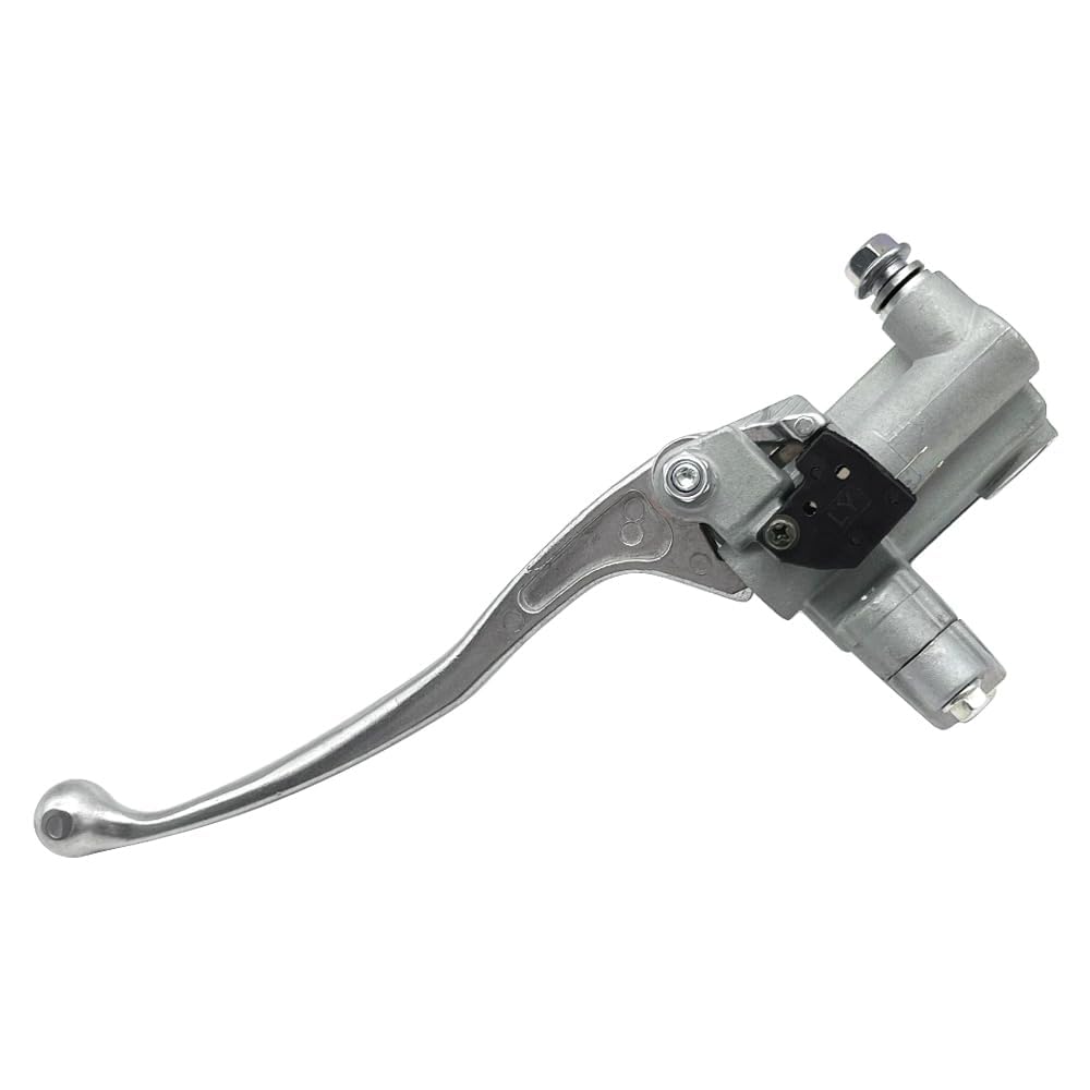Pompa Cilindro Maestro Freno Anteriore Destra Adatta per Yama-ha YFZ450 Raptor 250 700 Grizzly 550 700 Kodiak 700 YFM250 YFM550 YFM700 (Argento)