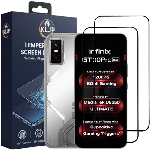 Image of Military-Grade Gorilla Tempered Glass For Infinix GT 30 Pro With Installation Kit | Edge to Edge Coverage | Black (Pack Of 2)
