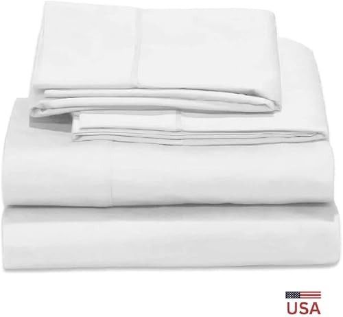 Miniatura 7 de Royal Tradition Hecho en Estados Unidos juego de sábanas de lujo de algodón puro de 800 hilos (tamaño king, gris) ropa de cama pesada de tejido de