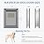 MAVRICFLEX Heavy Duty Doggy Door with Sliding Lock Panel, Aluminum Large Dog Door with Magnetic Double Flaps Dog Door for Large Dogs Up to 40lbs